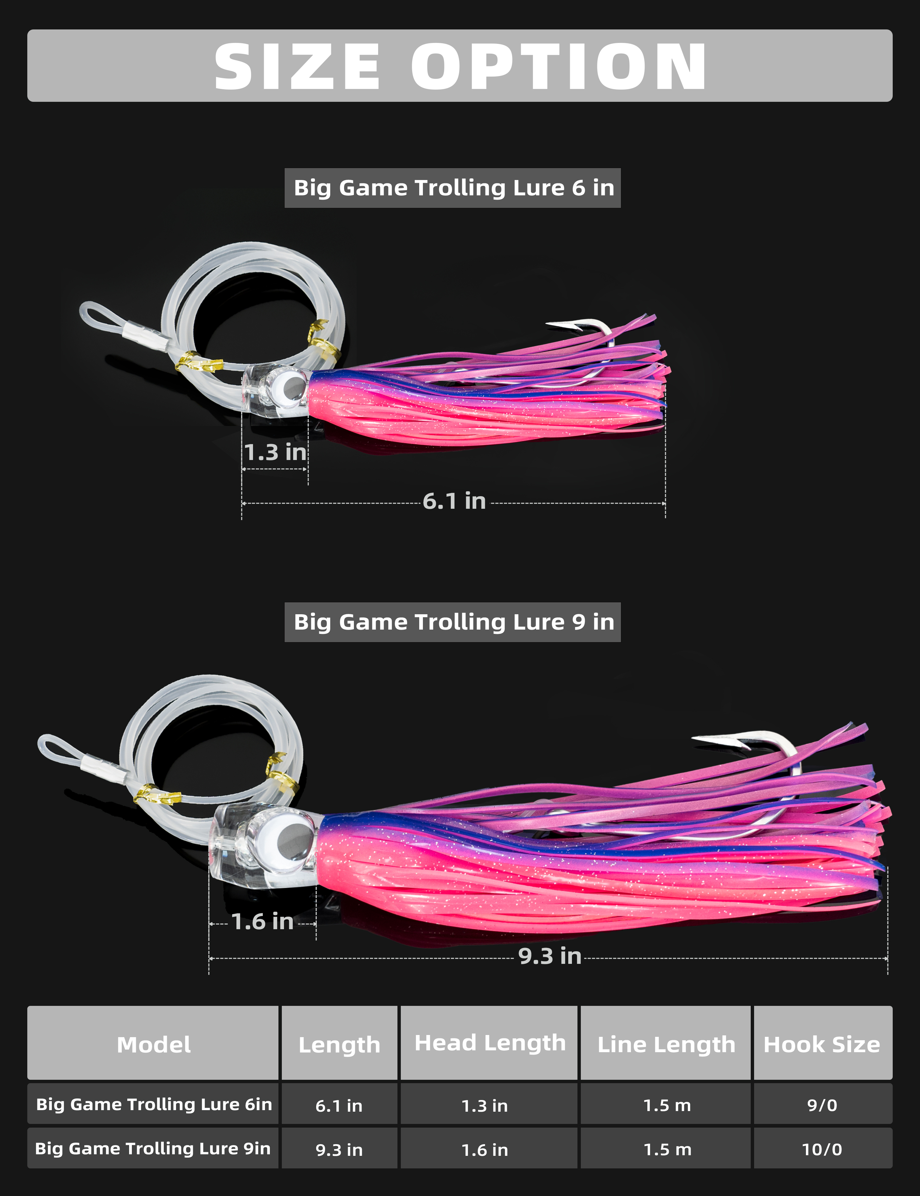 BLUEWING Big Game Jig Head 1pc Saltwater Fishing Lures Lead Head Fishing Jig  with Stainless Steel Hook, Pink 3oz, Jigs -  Canada