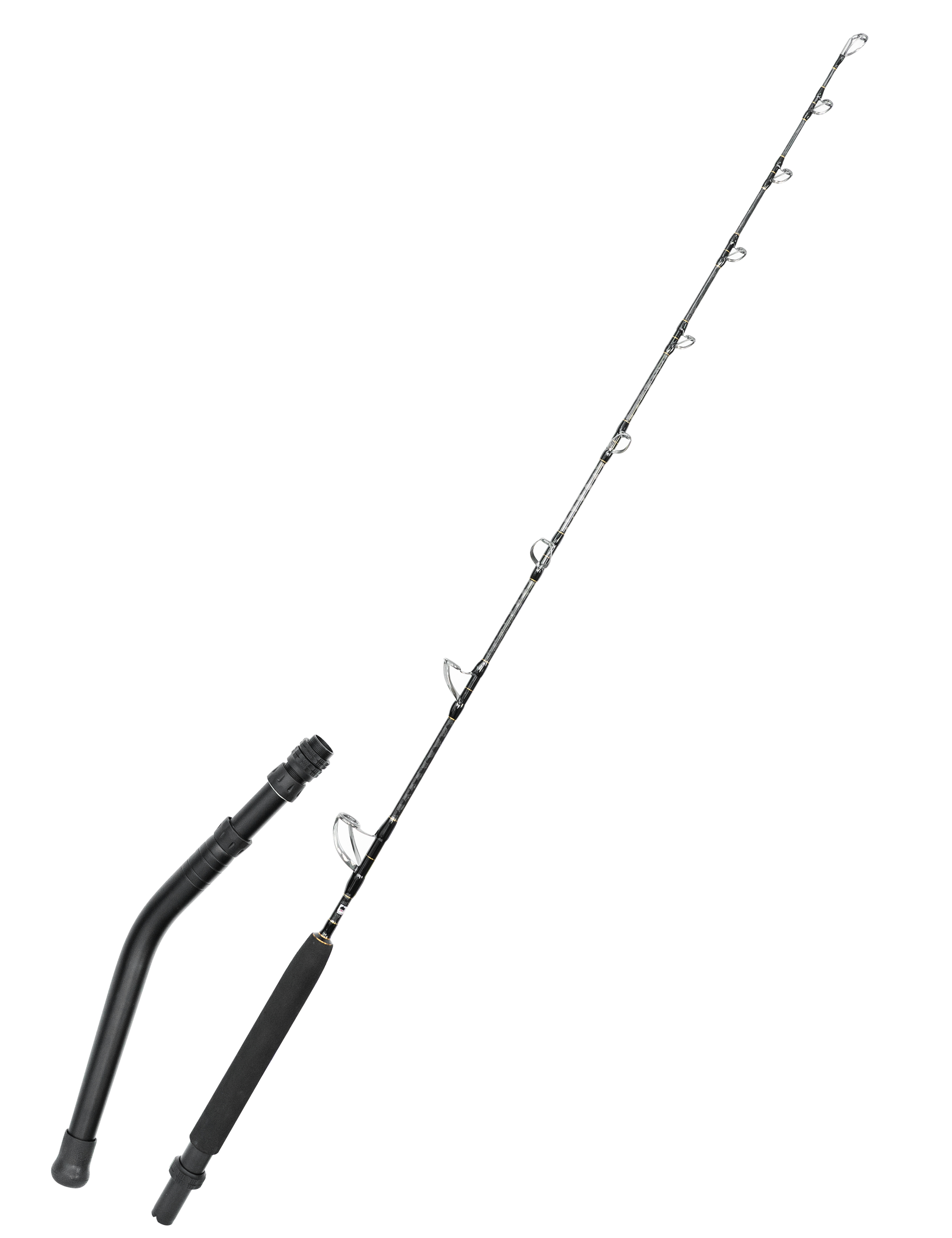 BLUEWING Spiral Wrap Extreme Trolling Rod, 2 Pieces Design