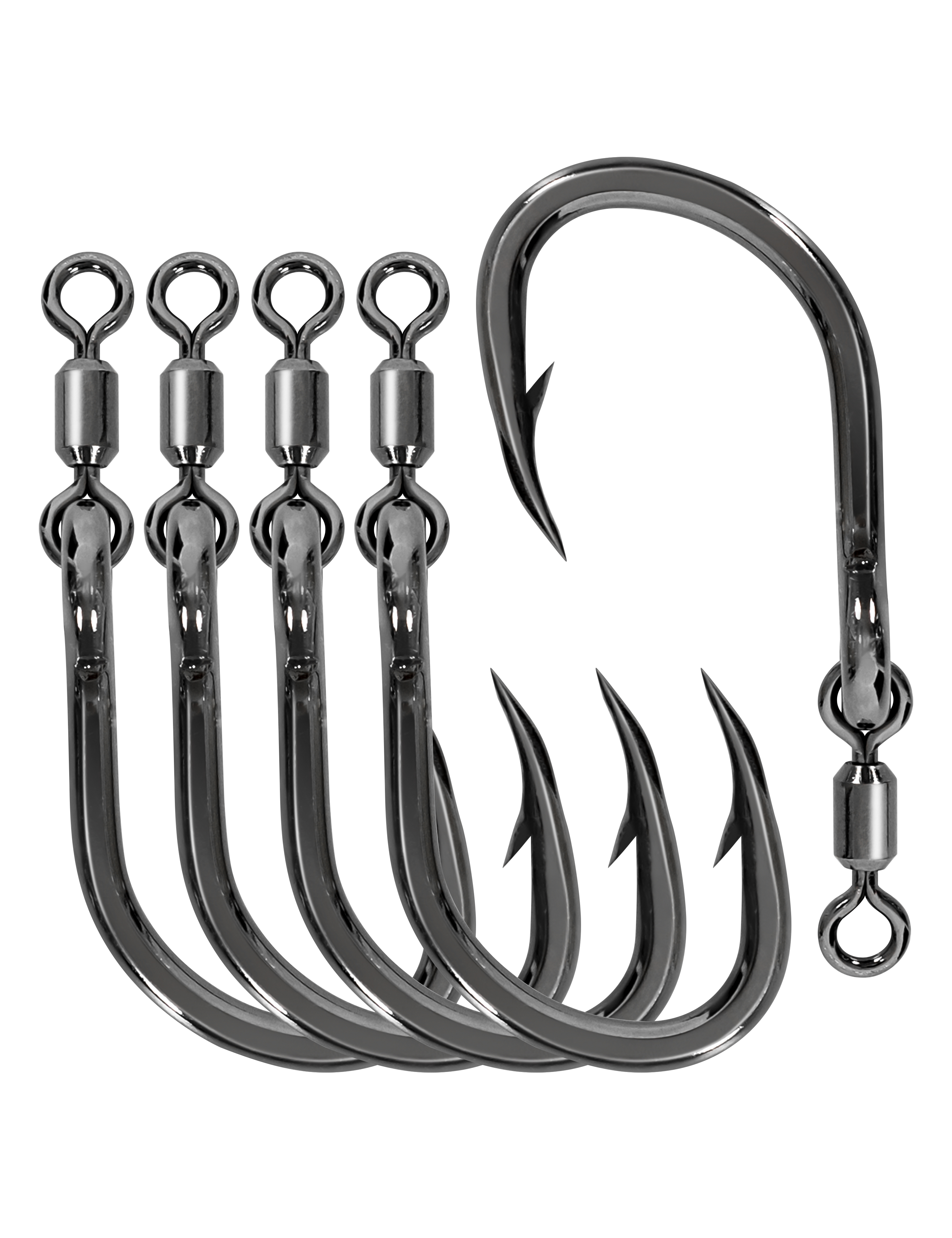 BLUEWING Big Game Circle Hooks 25pcs Heavy Duty Stainless Steel Fishing  Hooks for Saltwater & Freshwater, Size 4/0 