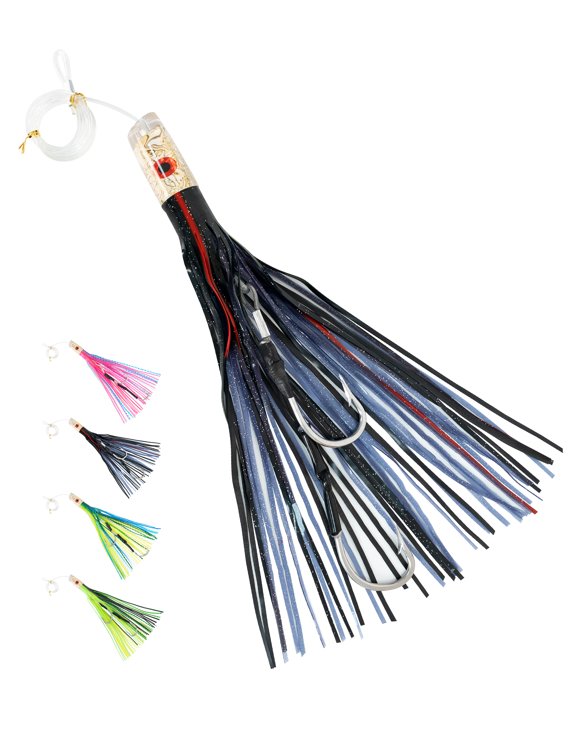 BLUEWING Squid Fishing Lures Trolling Squid Skirt Soft Bulb Squid with  Float Saltwater Fishing Baits for Tuna and Gamefish Rainbow 23cm / 9inch,  Soft Plastic Lures -  Canada