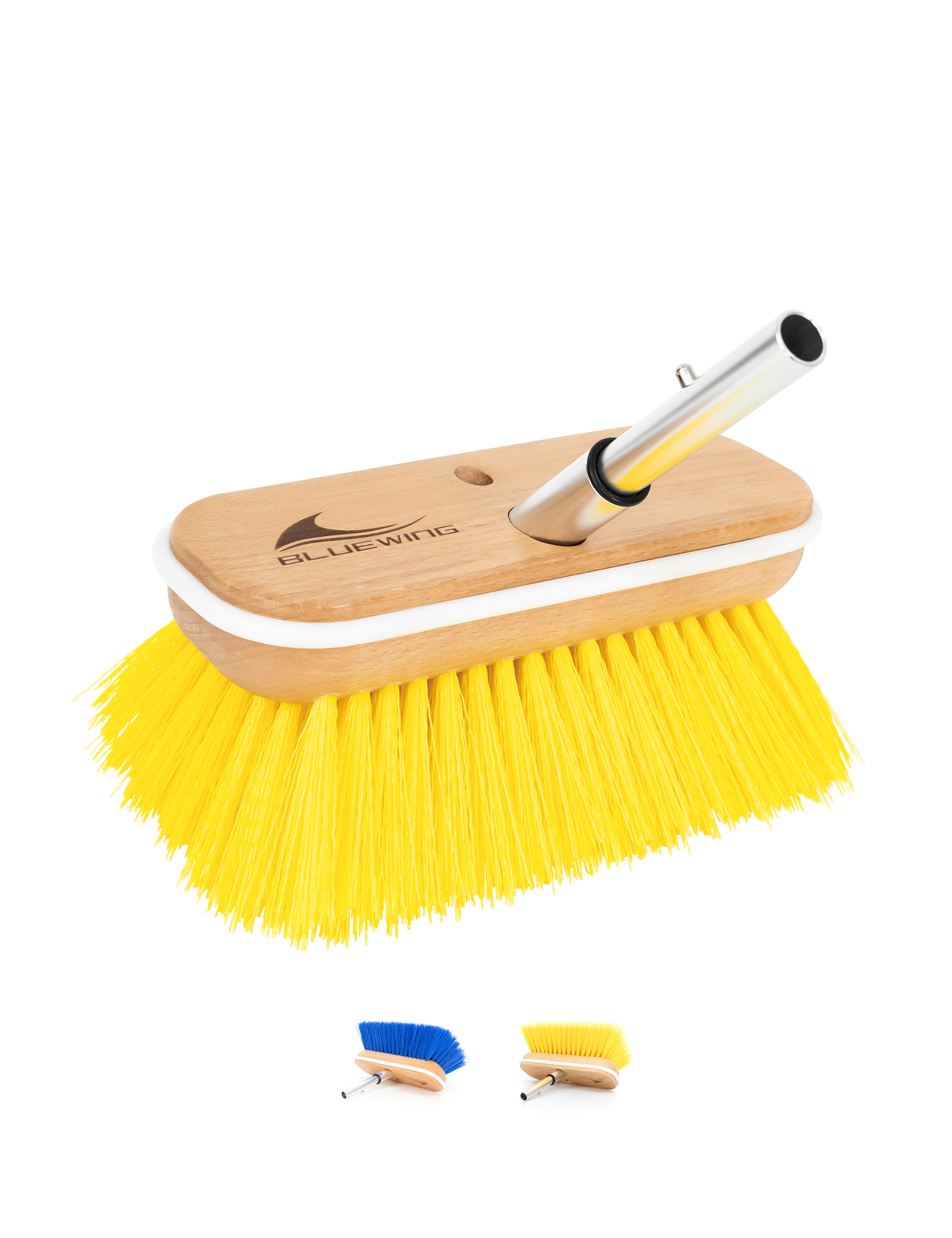 BLUEWING 8in Deck Brush Head with Soft/Medium/Hard Bristle